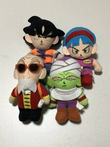 UFO キャッチャー ドラゴンボール ぬいぐるみ 4個 孫悟空 亀仙人 ブルマ ピッコロ 鳥山明 DB Dragon Ball Figure フィギュア