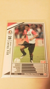 ☆WCCF2008-2009☆08-09☆185☆白☆レロイ・フェル☆フェイエノールト☆Leroy Fer☆Feyenoord☆