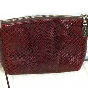 バグリオ Bag Liore パイソン ポシェット ミニショルダーバッグ 赤 レッド