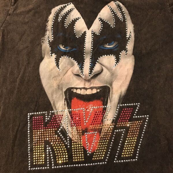KISS ラインストーン Tシャツ