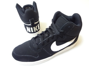 NIKE COURT BOROUGH MID 838938-010 28cm 28.0cm ナイキ コート バーロウ ミッド ブラック／ホワイト ミドルカット ハイカット スニーカー