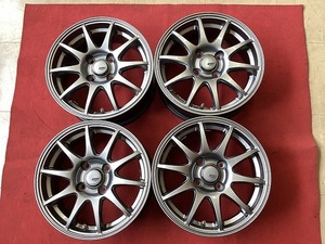 SPORT ABELIA スポルト アベリア 14インチアルミホイール　14X5.5J＋43 PCD100 4穴 a-2687 J1-4 EM