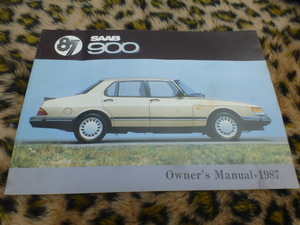 [ Japanese edition!] Saab 900 owner's manual owner manual Seibu automobile regular dealer original 1987 SAAB that time thing 