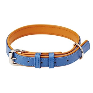  super-discount prompt decision *petio flat necklace softi leather color L blue for large dog necklace * new goods 