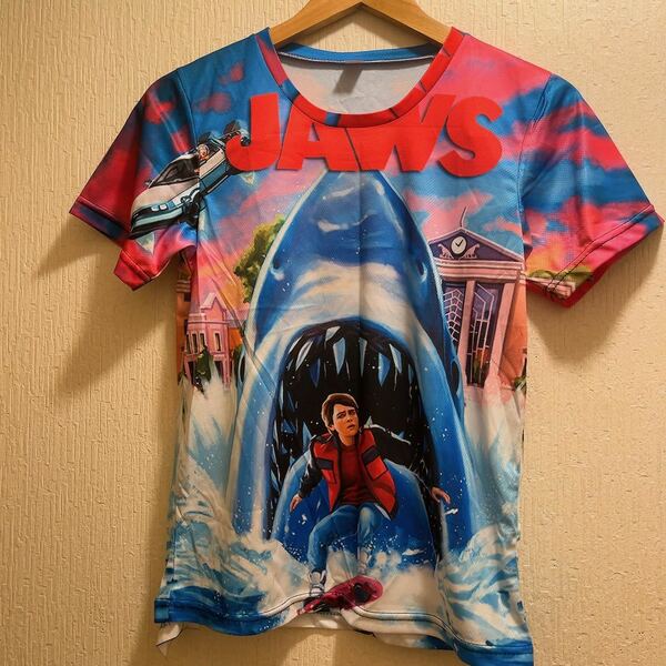 新品★JAWS＆Back to the futureTシャツ★ユニセックス★M半袖Tシャツ 