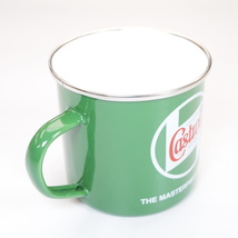 Mug CASTROL CLASSIC スチールプレート マグカップ VESPA好きの方に ベスパ 50S Lambretta ET3 GTS GS GTR PX200E PX200FL LX ETS PX150E_画像2