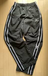  Mizuno MIZUNO windbreaker cotton inside jersey long pants MC line L size black soccer futsal 