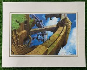 【激レア】ジブリ　天空の城ラピュタ　山本二三展　複製原画　宮崎駿　STUDIO GHIBLI 検)セル画　原画　ポストカード　イラスト