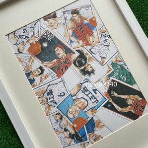 【額装品】スラムダンク　SLAM DUNK 井上雄彦 湘北　桜木花道　流川楓　ポスター　ポストカード　原画　セル画　イラストC