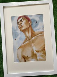 【額装品】スラムダンク　SLAM DUNK 井上雄彦　桜木花道ver B TAKEHIKO INOUE 検)セル画　原画　ポストカード　イラスト