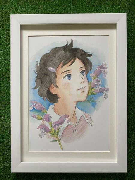 【額装品】ジブリ　思い出のマーニー　ポスター　米林宏昌　宮崎駿　 C STUDIO GHIBLI 検)セル画　原画　ポストカード　イラスト