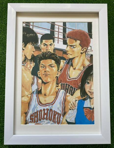 【額装品】スラムダンク　SLAM DUNK 井上雄彦 湘北　桜木花道　流川楓　ポスター　ポストカード　原画　セル画　イラストAR