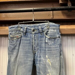 DIESEL デニム サイズ29 Blue Eyecons 2010/2 Edition ダメージ加工 ボタンフライ クラッシュ ディーゼル digjunkmarket