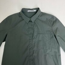 JIL SANDER シャツワンピース サイズ32 モスグリーン プルオーバー ジルサンダー digjunkmarket_画像4