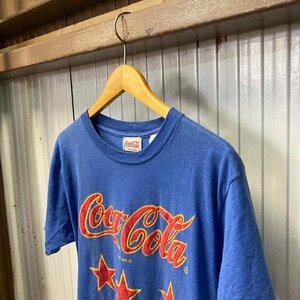 Coca Cola コカ・コーラ 80年代 アメリカ製 ヴィンテージ プリント Tシャツ サイズL U.S古着 丸胴 RN60816 digjunkmarket