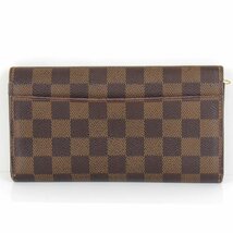 『USED』 LOUIS VUITTON ルイ・ヴィトン ポルトフォイユ・サラ N63209 長財布 ダミエ ダミエキャンバス_画像2