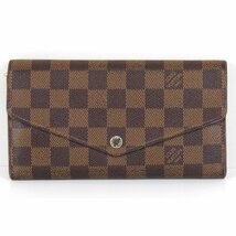 『USED』 LOUIS VUITTON ルイ・ヴィトン ポルトフォイユ・サラ N63209 長財布 ダミエ ダミエキャンバス_画像1