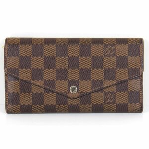 『USED』 LOUIS VUITTON ルイ・ヴィトン ポルトフォイユ・サラ N63209 長財布 ダミエ ダミエキャンバス