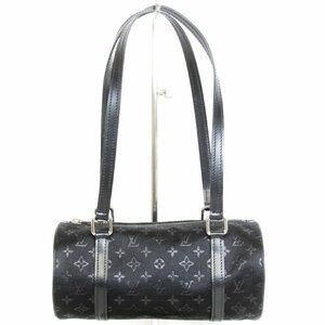 美品『ほぼ未使用』LV ルイ・ヴィトン リトルパピヨン M92352 モノグラムサテン ノワール