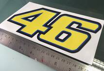 送料無料 Rossi 46 The Doctor Helmet Decal Sticker バレンティーノ ロッシ オートバイレーサー ステッカー シール デカール_画像3