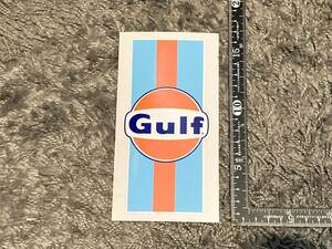 ★送料無料★Gulf Sticker ガルフ オイル ストライプ ステッカー デカール 80mm x 154mm