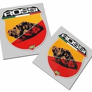 送料無料 Rossi ABARTH motorcycle Sticker Decal ロッシ アバルト ステッカー シール デカール 65mm x 74mm 2枚セット