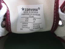 送料無料 中古 CONVERSE ADDICT コンバース アディクト JACK PURCELL CANVAS ジャックパーセル キャンバス 1CL445 エンジ US8.5 27.0cm_画像7