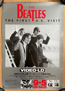 Vap VIDEO ポスター「BEATLES - THE FIRST U.S. VISIT」ビートルズ ジョンレノン ポールマッカートニー ジョージハリソン リンゴスター