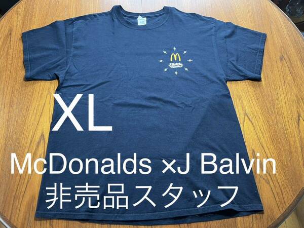 希少 J Balvin × McDonalds Crew Tシャツ マクドナルド　マック　非売品　クルー