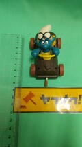 ビンテージ スマーフ PVC フィギュア キノコカー_画像1