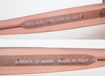 T641　サングラス　イタリア　ABMATA DI MARE　AdM　S400　50　8　カラー：ブラウン　サイドレンズ　眼鏡/フレーム/ITALY_画像8