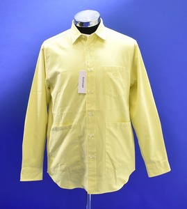 BLUFCAMP （ブルーフキャンプ） Dyed Oxford Shirt ダイ オックスフォード 長袖シャツ L/S エンブロイ 刺繍 LOGOロゴ yellow L アウトドア