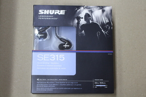 【旧パッケージ？】Shure(シュアー) / SE315-K (ブラック) - イヤホン