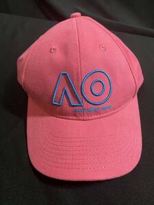 ★Australian Openキャップ★中古品/未使用/帽子/テニス/AO/Logo Cap/キッズ/ピンク/OSFM/ ファッション1