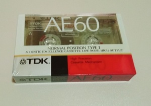 未使用 カセットテープ TDK AE 60 TYPE1 NORMAL 60分