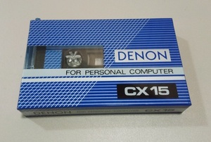 未使用 カセットテープ DENON CX 15 FOR PERSONAL COMPUTER TYPE1 NORMAL 15分　⑤