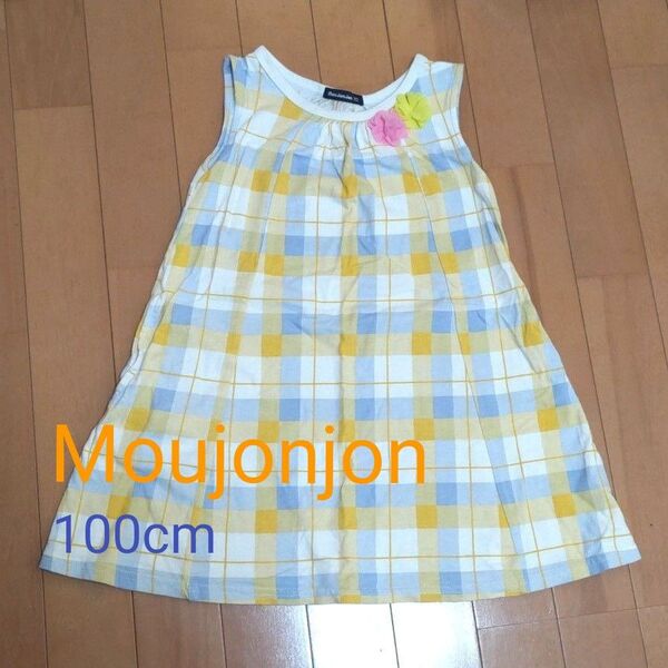 Moujonjon ワンピース チュニック 花 100cm