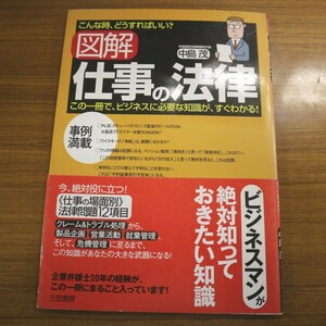 特2 51582 / 図解 仕事の法律 2005年5月15日発行 三笠書房 著:中島茂 第1章:株式会社のしくみ 第2章:就職 第3章:職場の法律・在職中