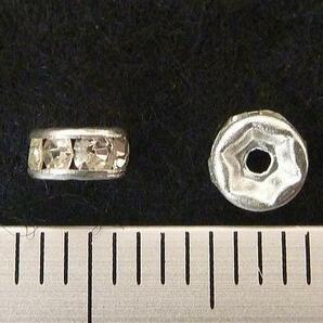 平ロンデル 古代銀 約4mm 50個セット 6000039☆の画像1