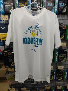 【16662Y(011)　XO 】YONEX（ヨネックス）ユニTシャツ　ホワイト　XOサイズ　新品未使用 タグ付き　 展示会限定　硬式テニス　テニス