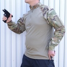 SHELLBACK TACTICAL コンバットシャツ 1/4 ZIP OCP リップストップ生地 SBT-8200-OCP [ Mサイズ ]_画像5