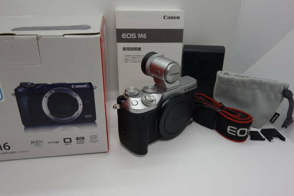 【レンズセット】Canon キヤノン EOS M6 ボディ 電子ビューファインダー付【美品】 防湿保管　#0066