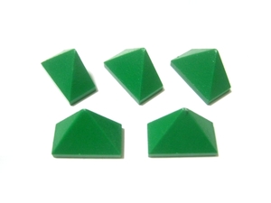 凸レゴ凸　%3048c　1x2三面傾斜スロープ45度（緑）　5個