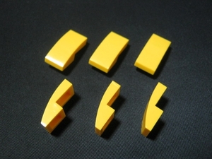 凸レゴ凸　%11477　2x1カーブスロープ（黄）　6個