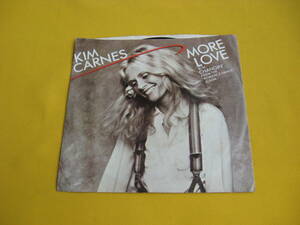 鮮EP. 米国盤. キム カーンズ .kim carnes .モア ラブ. more love.美麗盤