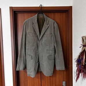 【価格の相談歓迎】Design works ミリタリーサファリジャケット カーキ デザインワークス