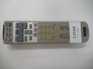 C3598◆ソニー ソニー 純正テレビリモコン RM-J256(ク）