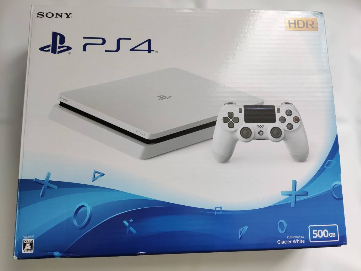 品)PlayStation 4 グレイシャー・ホワイト 500GB (CUH-2100AB02 