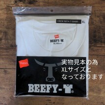 新品未使用 ヘインズ ビーフィー 半袖Tシャツ 白 XXXLサイズ 2枚セット 国内正規品 男女兼用 Hanes BEEFY H5180 ホワイト_画像9