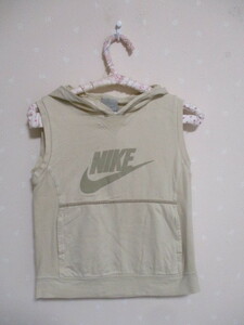  ё ナイキ NIKE ё ノースリーブパーカ ■120■ ベージュ 30517